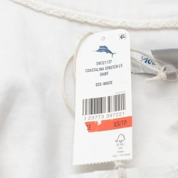 Tommy Bahama. Long Sleeve 100% Linen Coastalina Shirt. - Picture 14 of 14